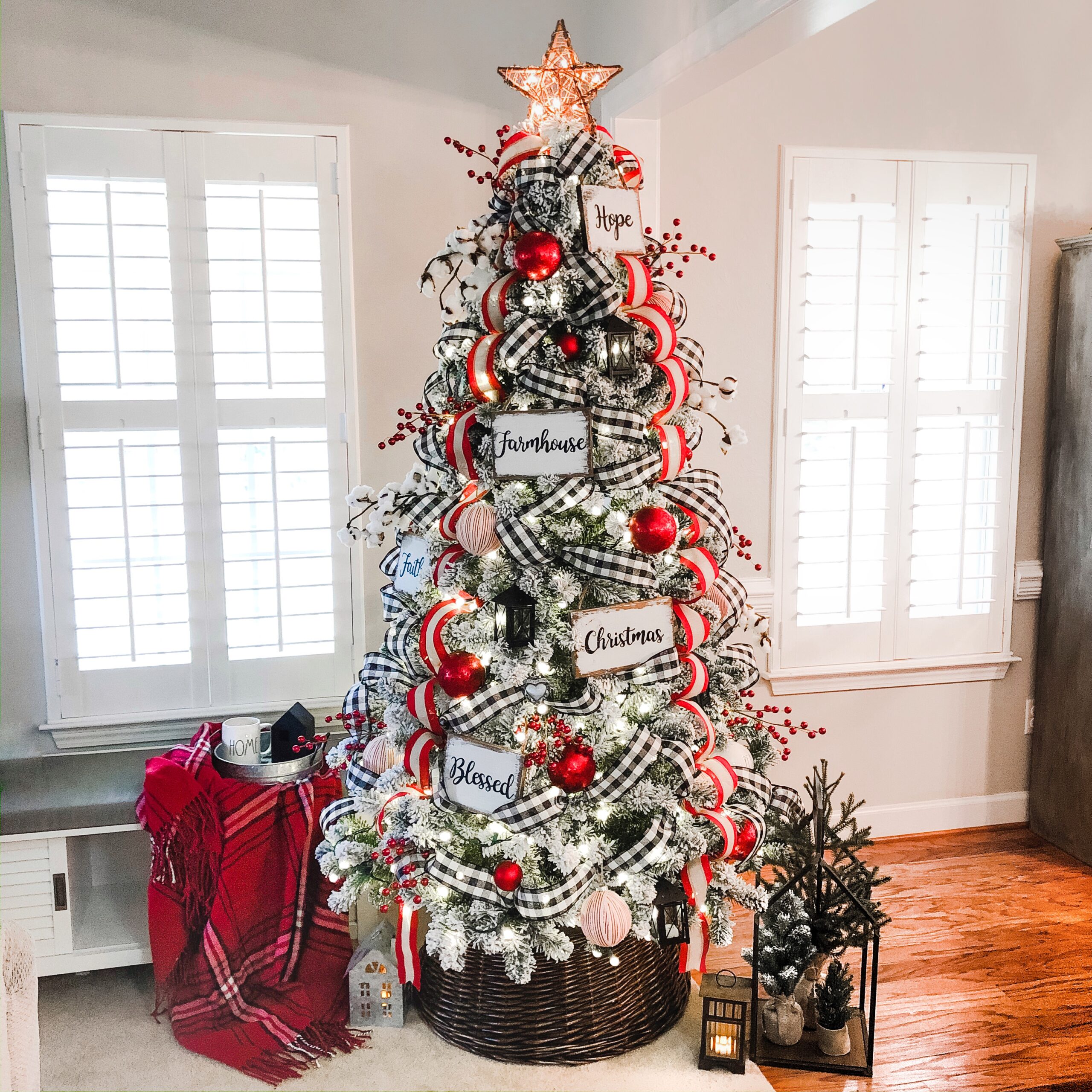 Festive Buffalo Plaid Christmas Tree