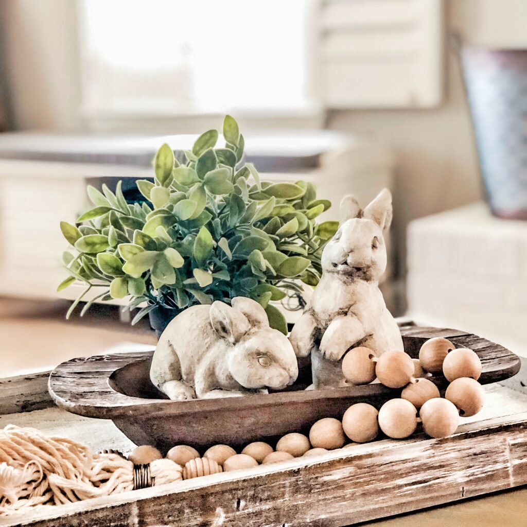 Neutral Easter Decor Ideas - White Oak Shop