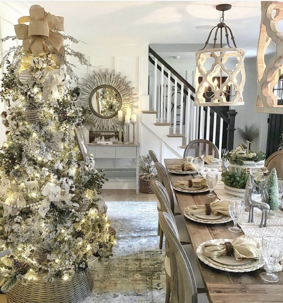 11 Neutral Christmas Tree Ideas - White Oak Shop