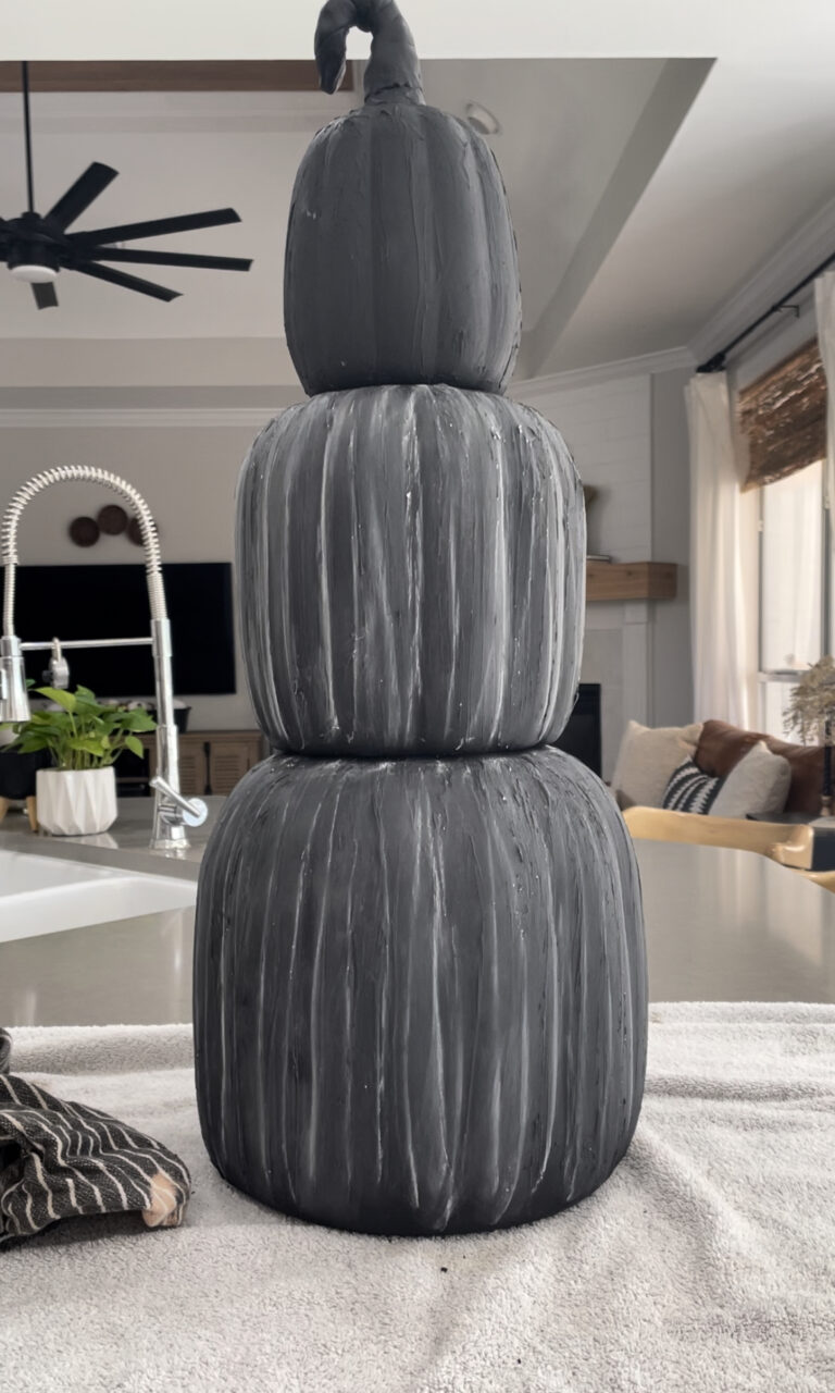 Dollar Tree Stacking Pumpkins Get a Modern Makeover - White Oak Shop