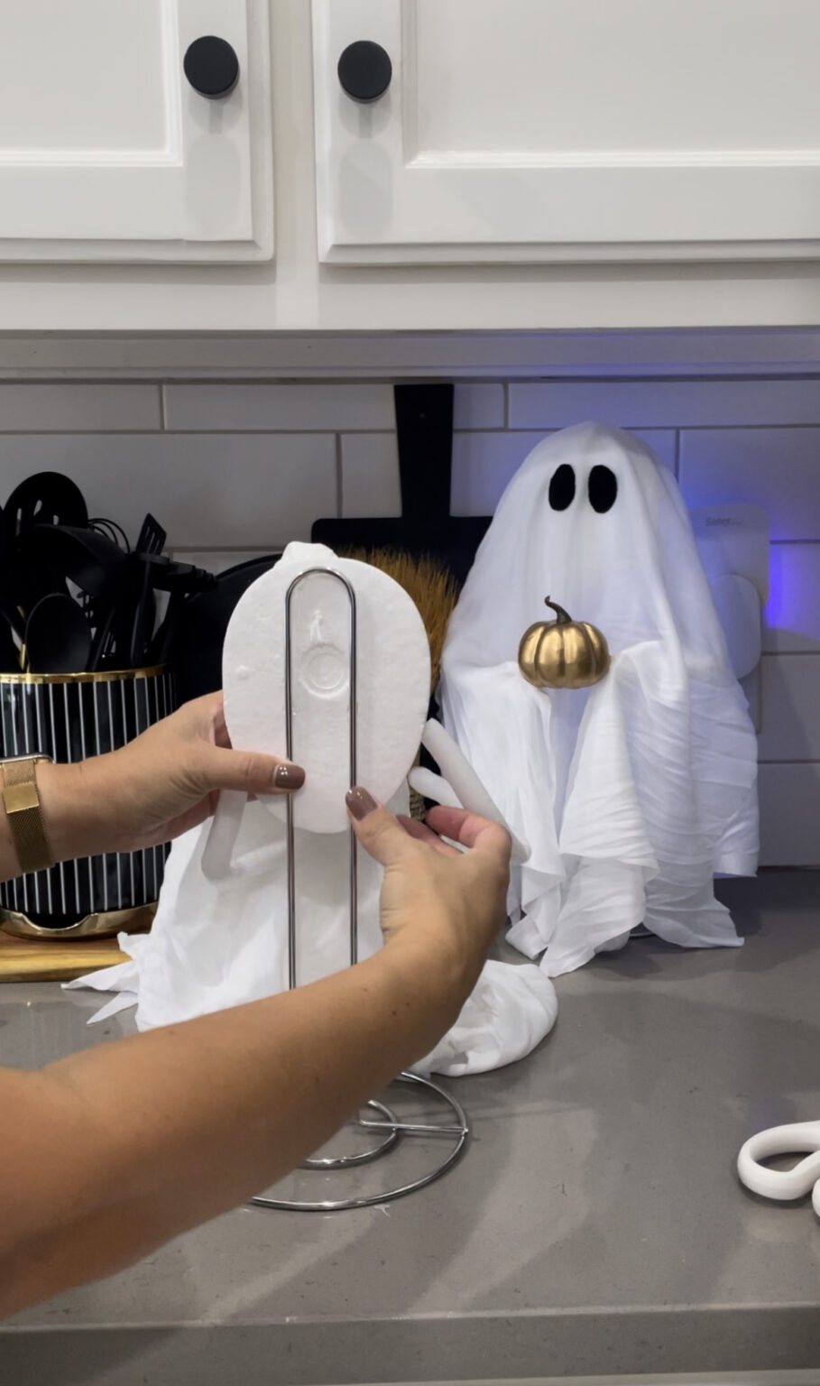 Dollar Tree DIY Ghosts White Oak Shop