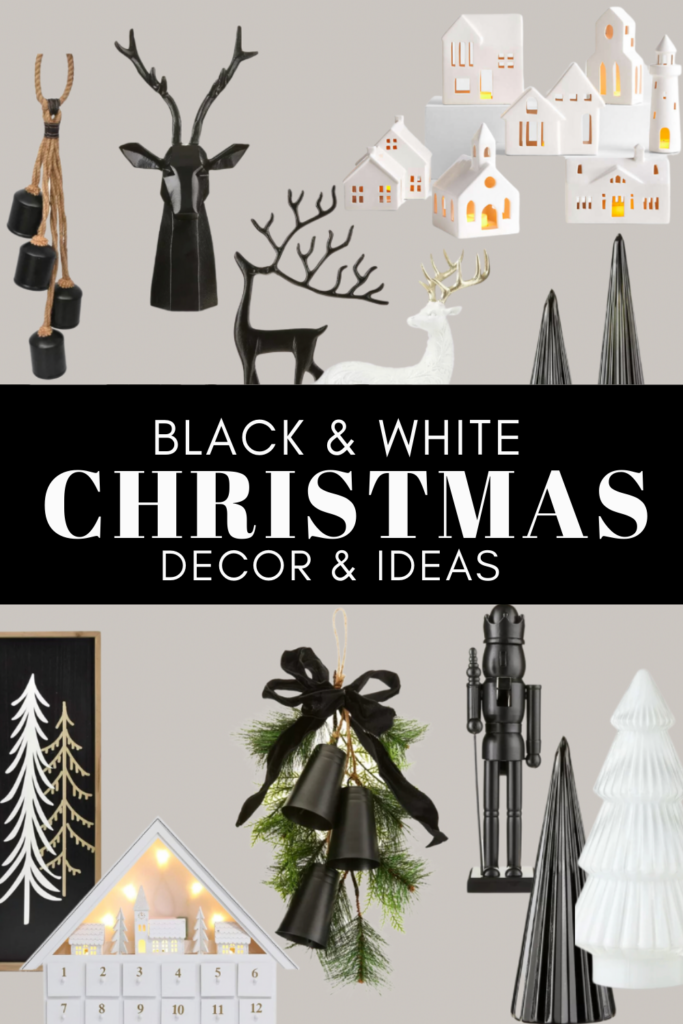 Black and White Christmas Decor Ideas